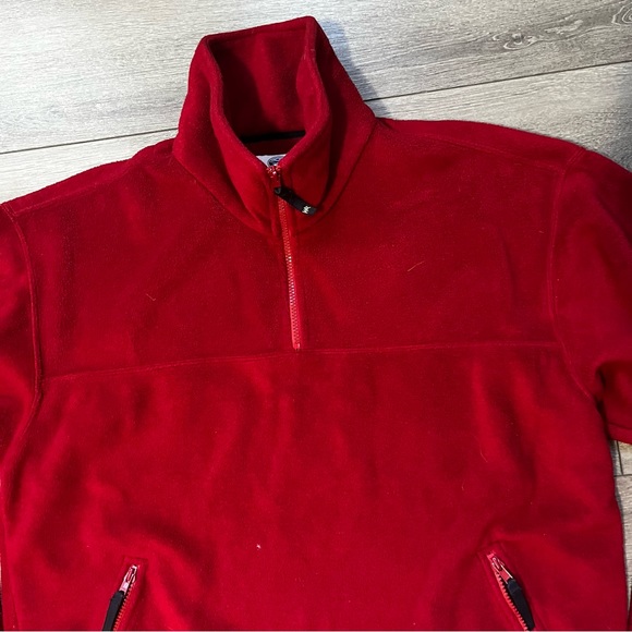 Red Wind River Fleece Quarter Zip Sweater Size Large - Picture 5 of 10